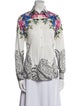 Etro Printed Long Sleeve Button-Up Top