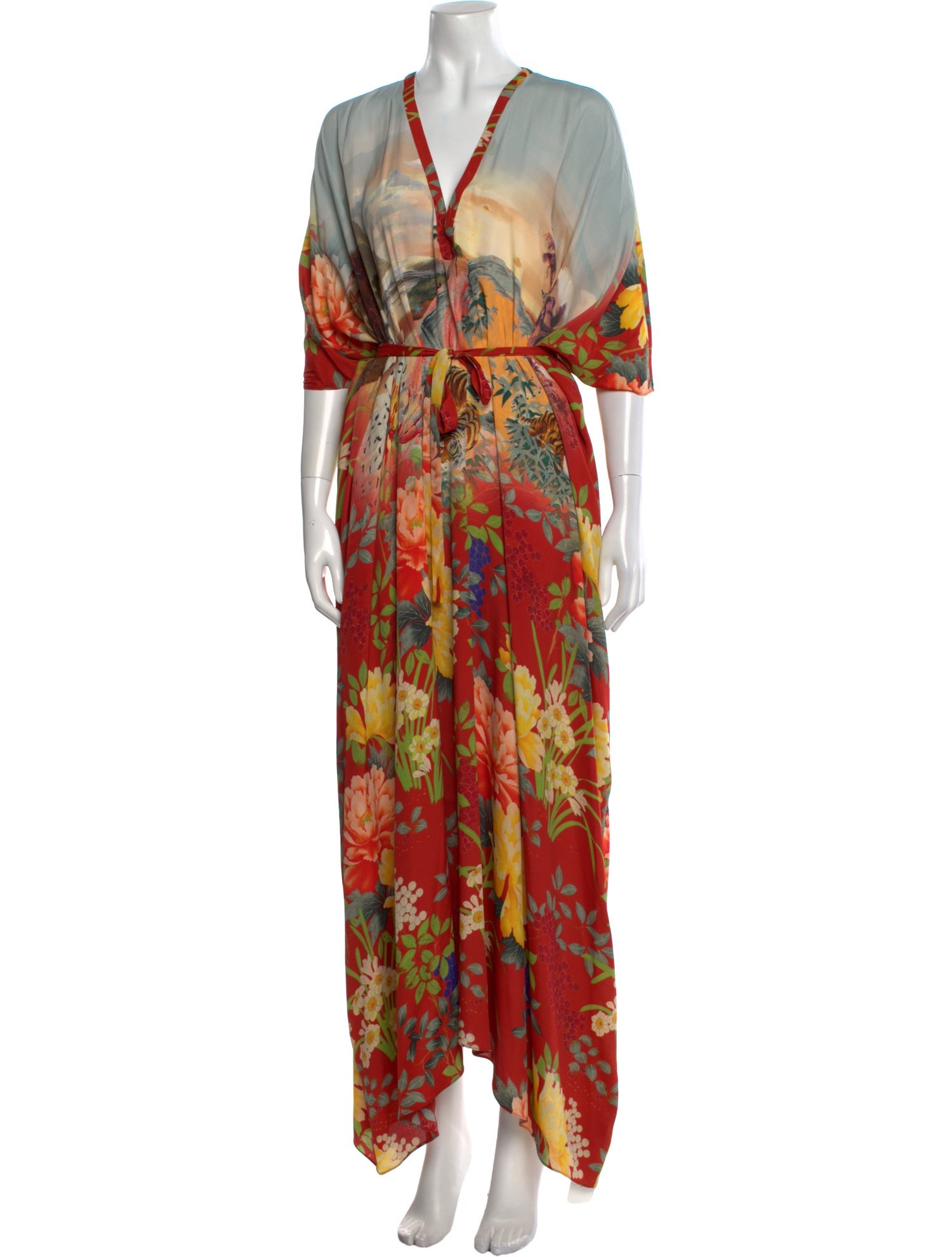 Etro Floral Print Long Dress