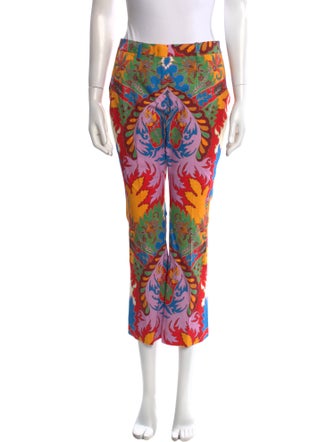 Etro Printed Straight Leg Pants