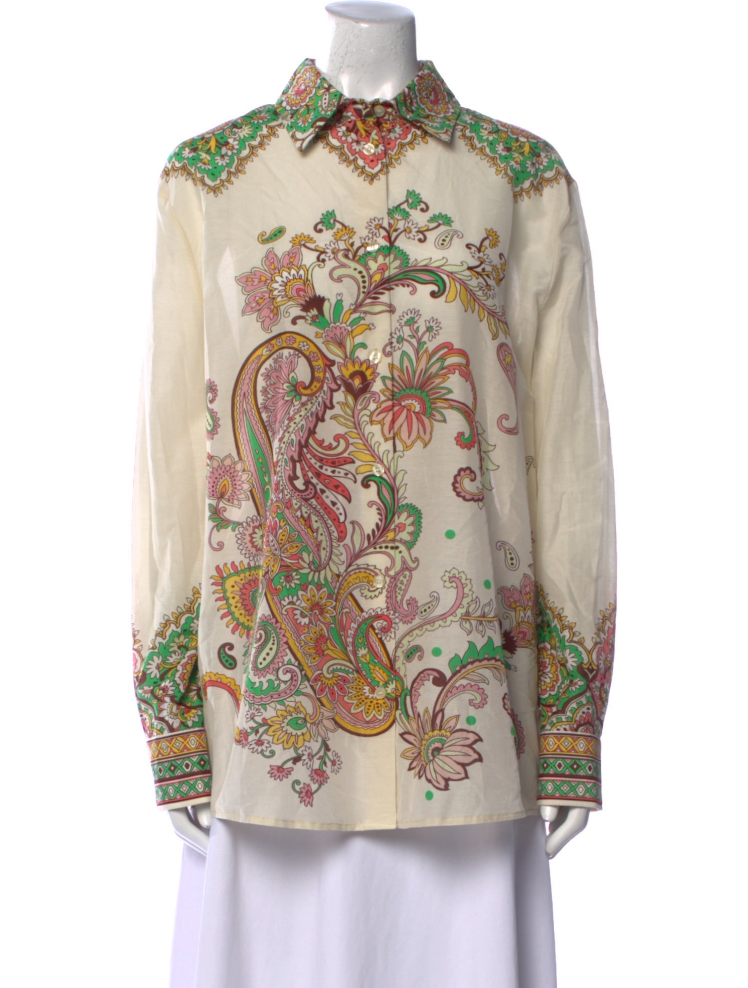 Etro Paisley Print Long Sleeve Tunic w/ Tags