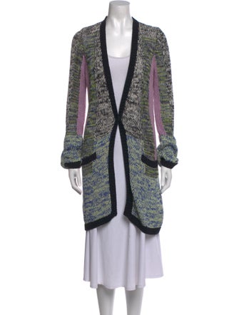 Etro Striped V-Neck Sweater