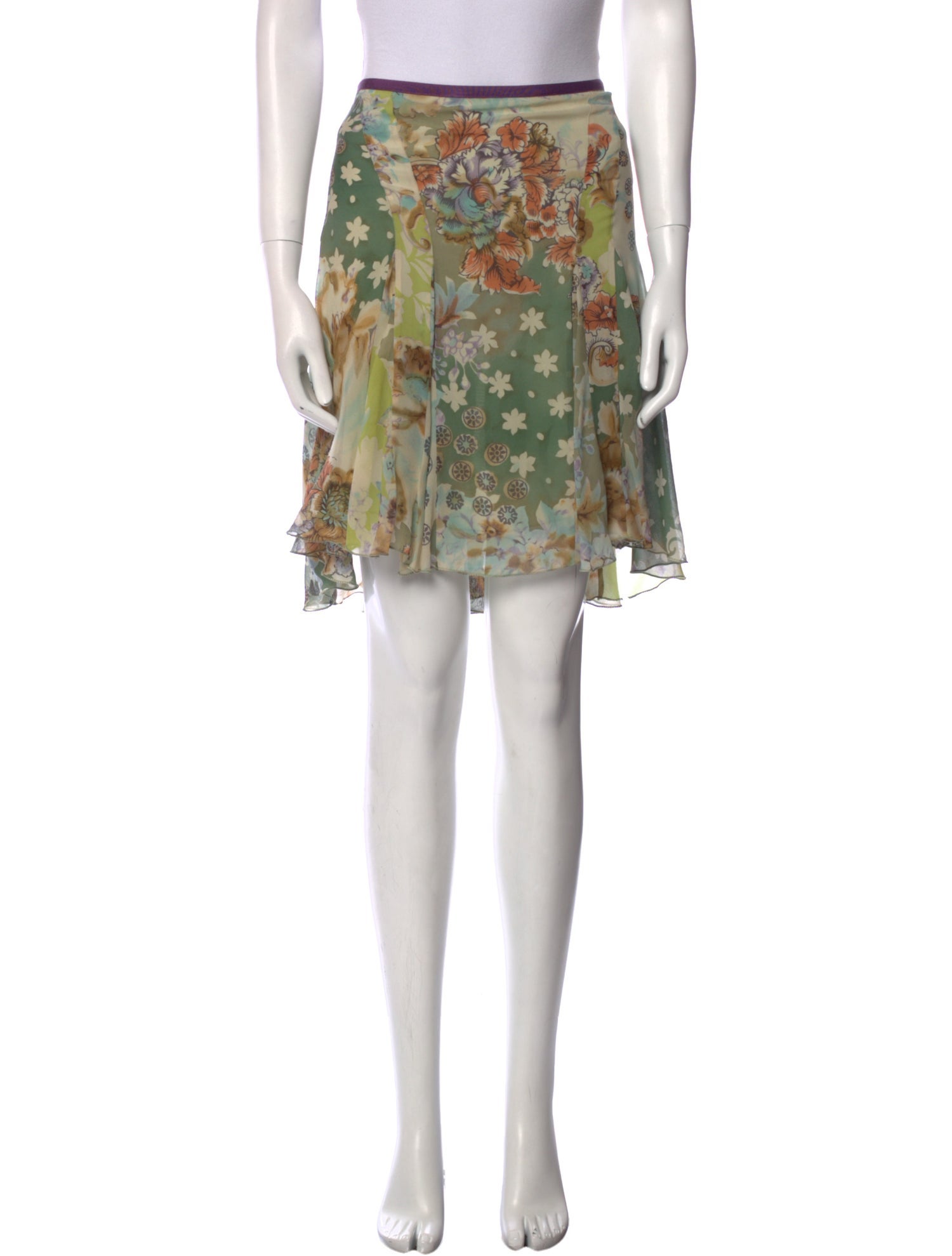 Etro Silk Knee-Length Skirt