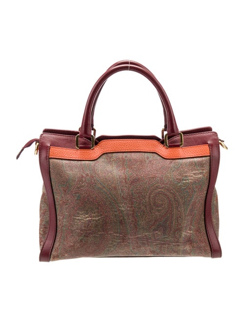 Etro Leather Top Handle Bag