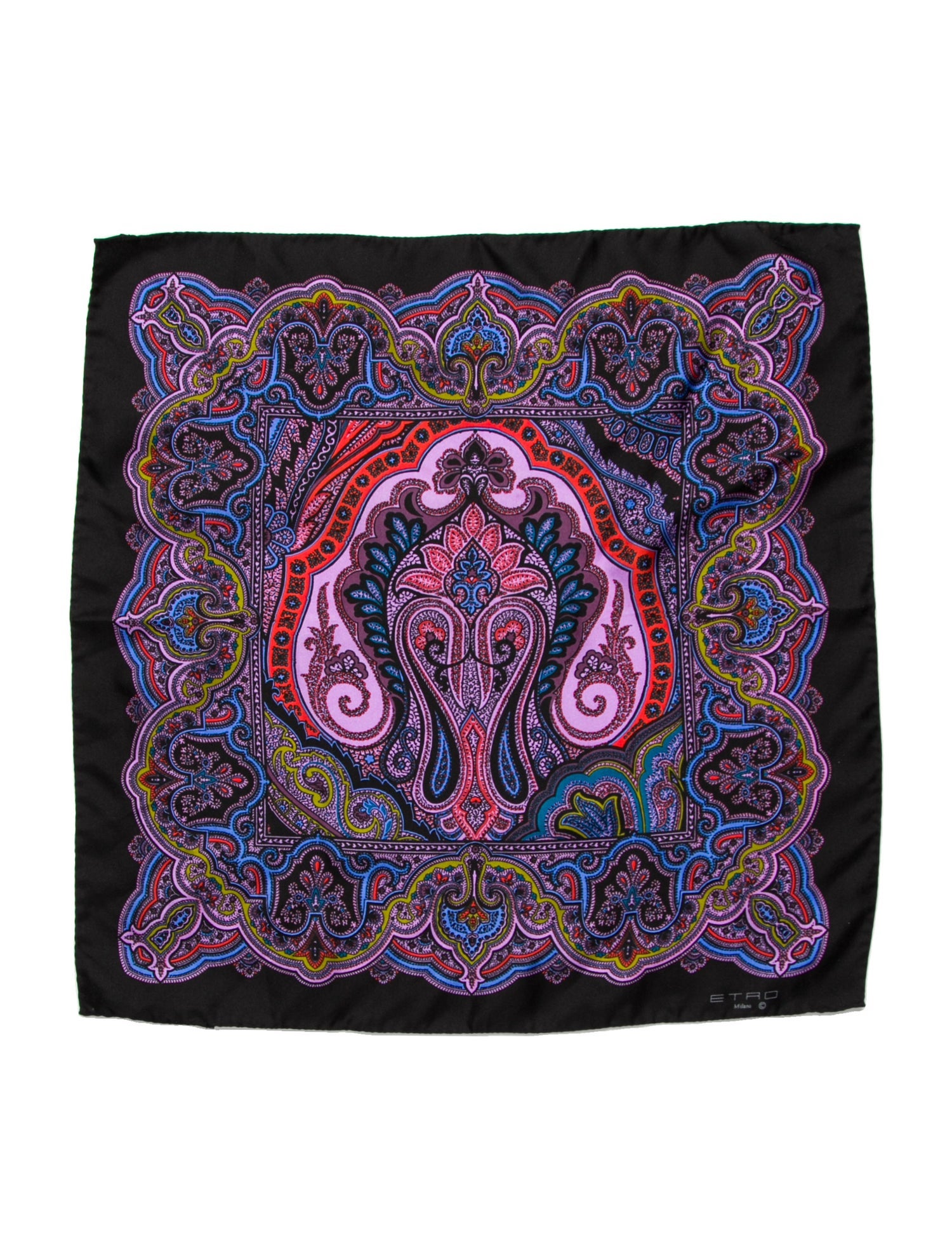 Etro Glitter Paisley Print Scarf