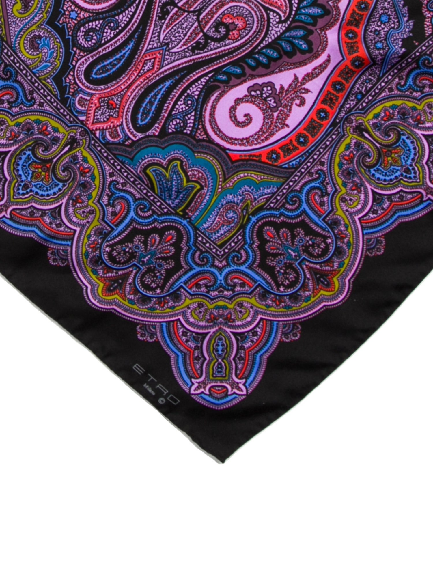 Etro Glitter Paisley Print Scarf