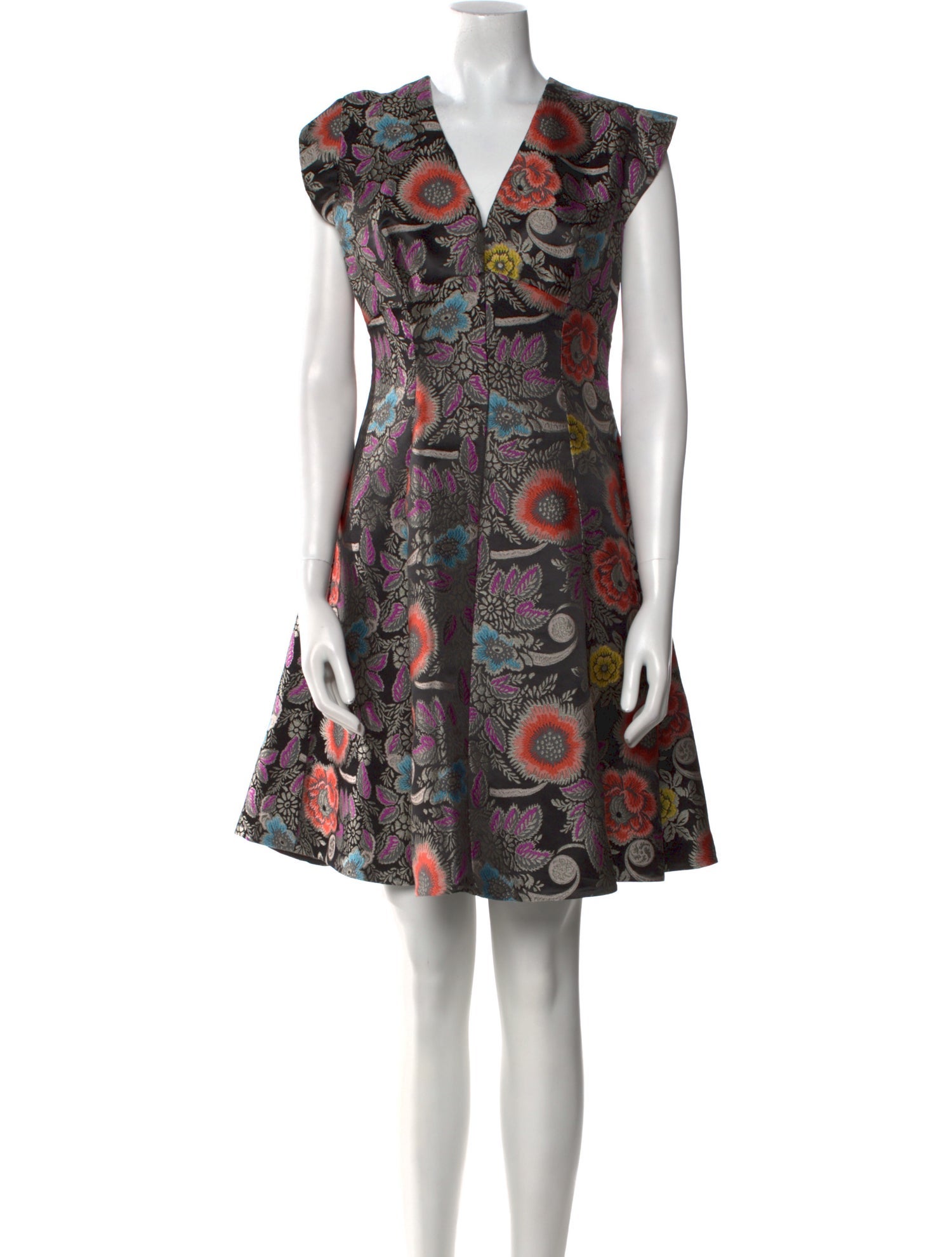 Etro Floral Print Knee-Length Dress