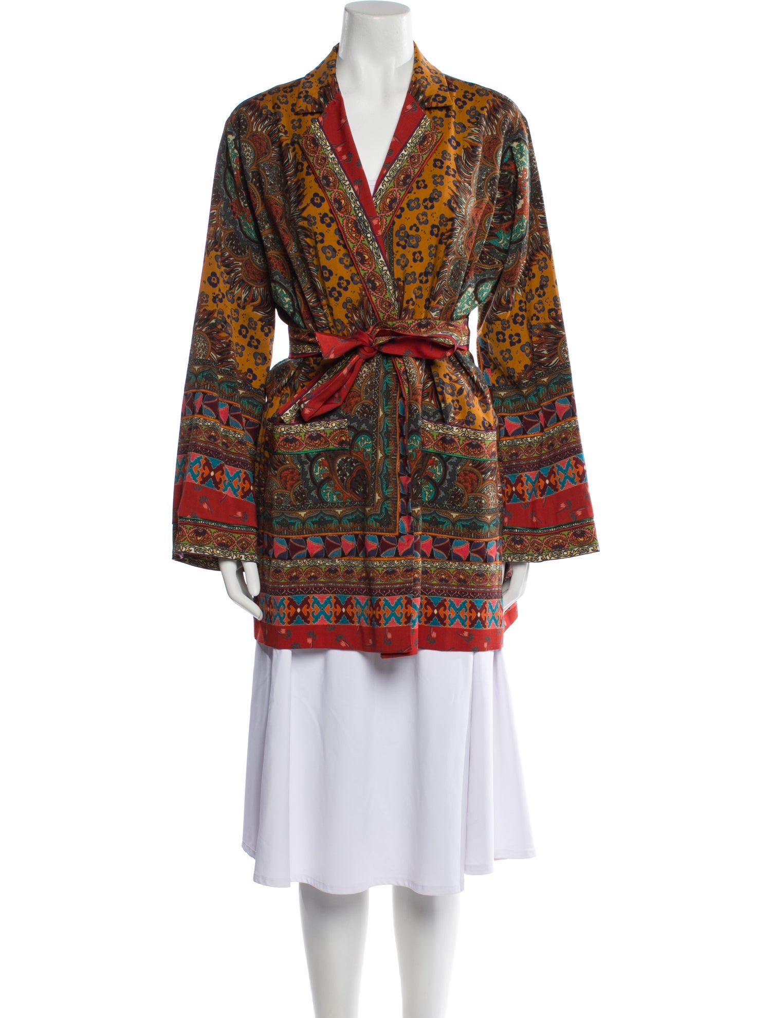 Etro Wool Plaid Print Blazer