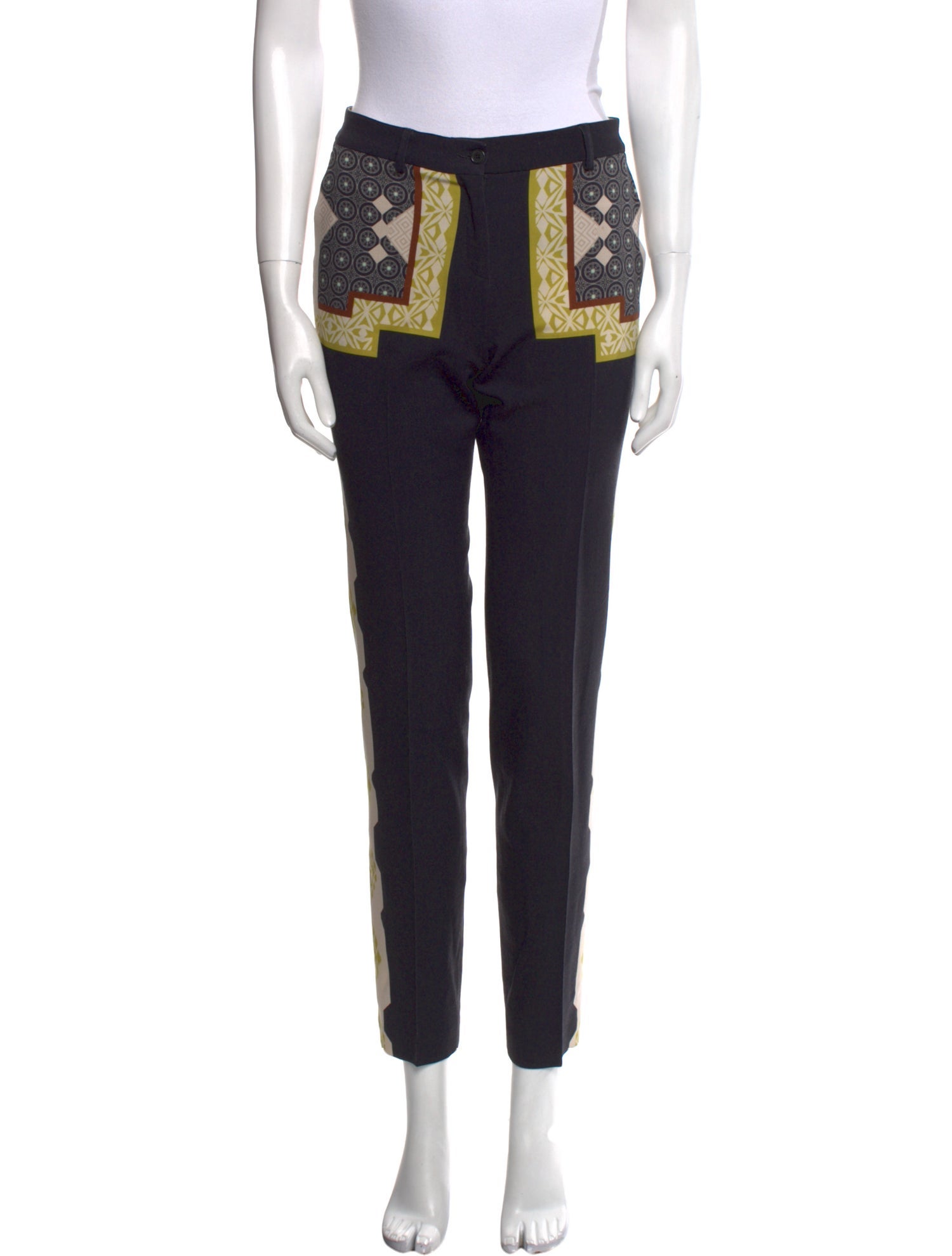 Etro Wool Skinny Leg Pants