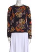 Etro Floral Print Crew Neck Top