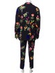 Etro Virgin Wool Floral Print Two-Piece Blazer
