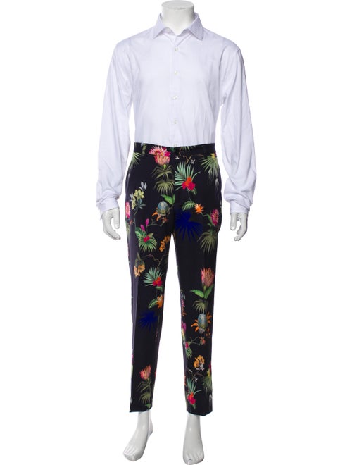 Etro Virgin Wool Floral Print Two-Piece Blazer