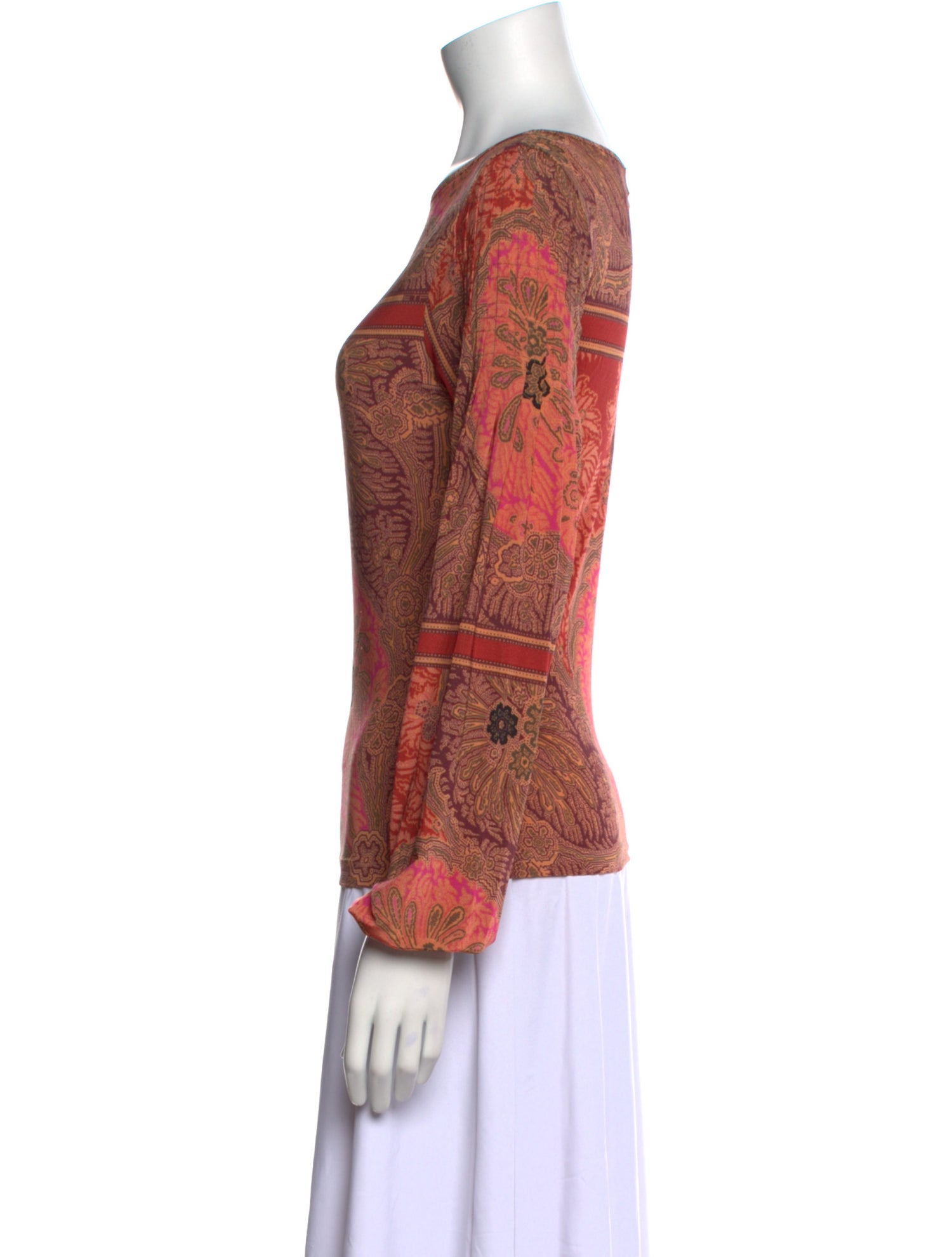 Etro Silk Floral Print Sweater