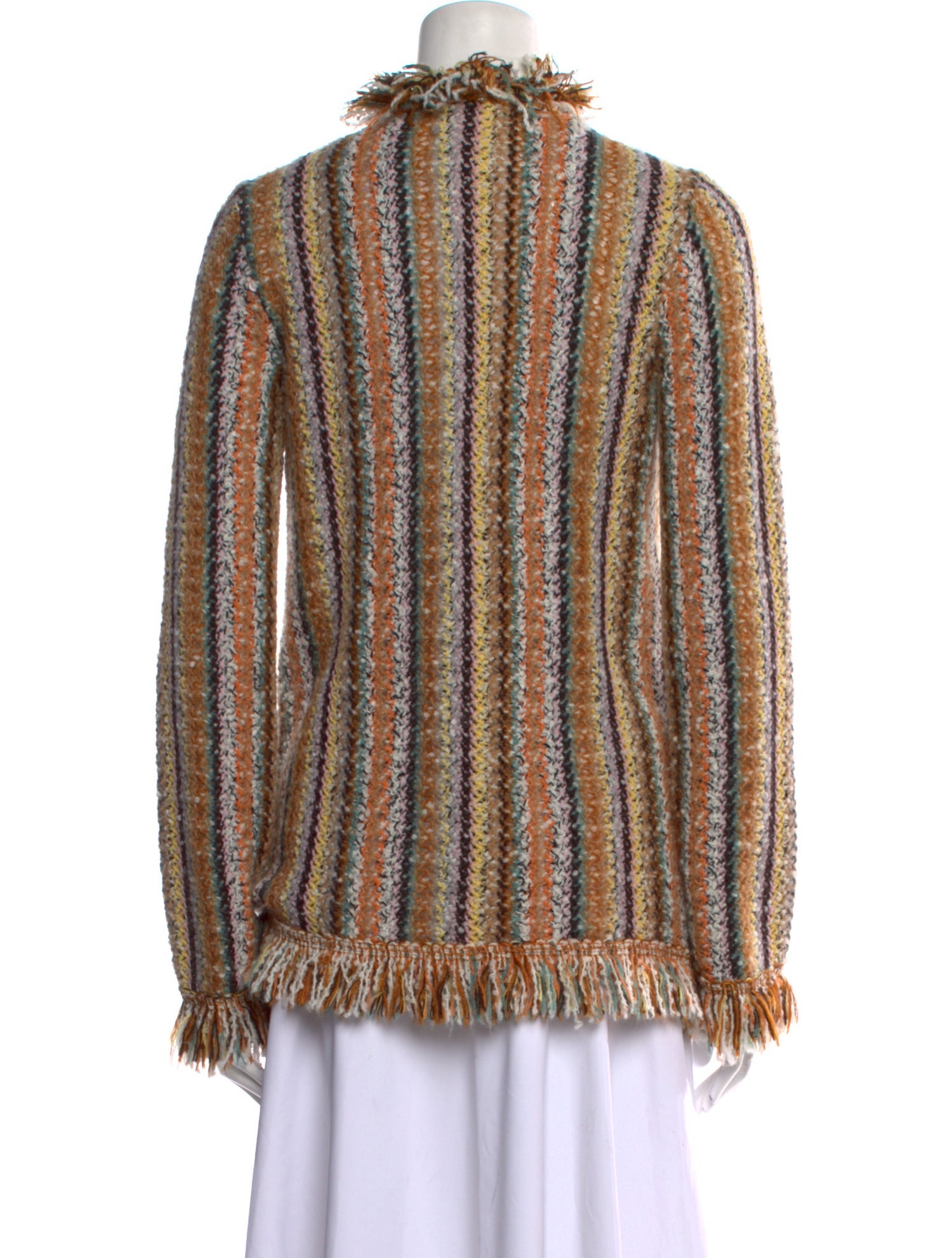 Etro Printed Open Front Sweater