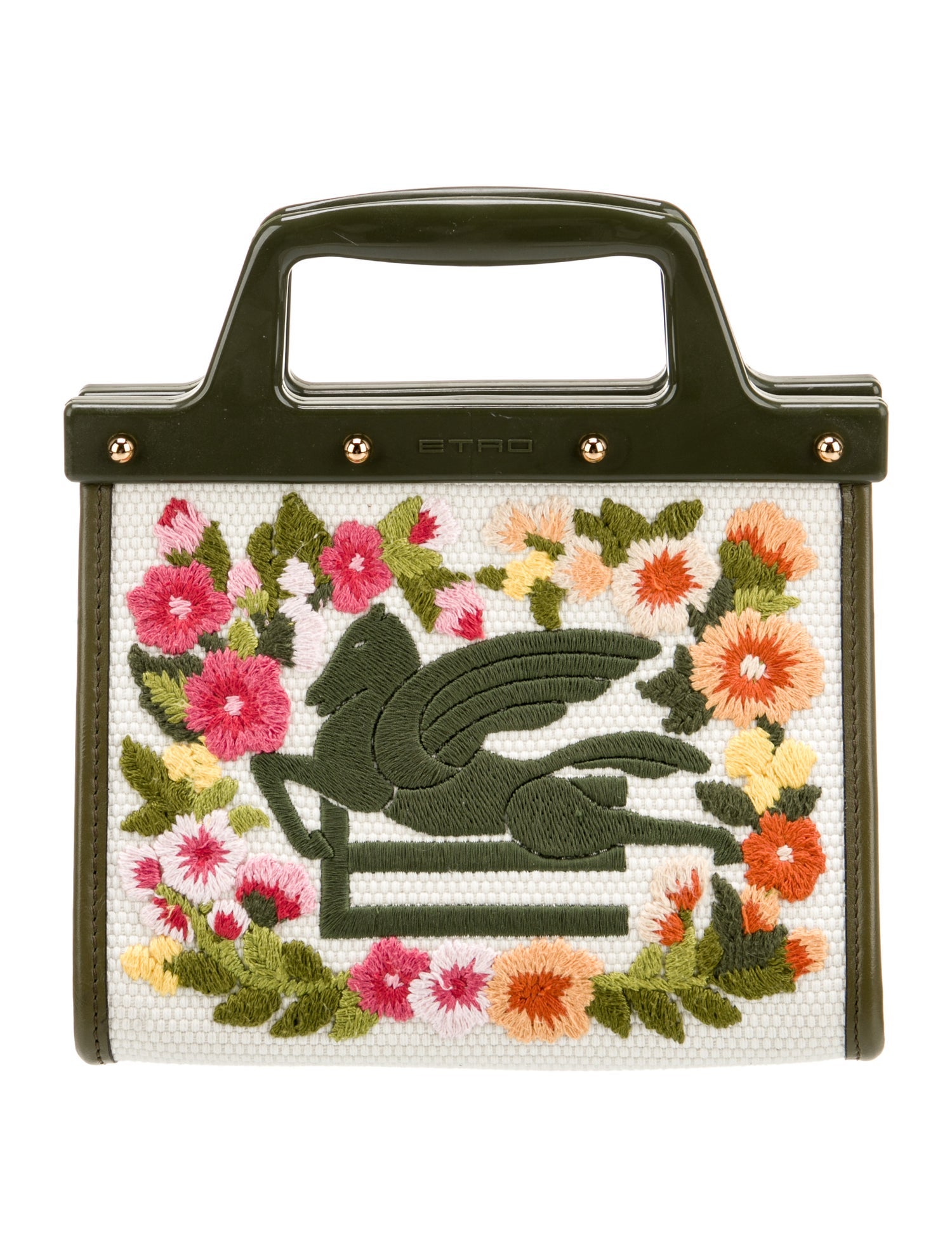 Etro Canvas Top Handle Bag 2022