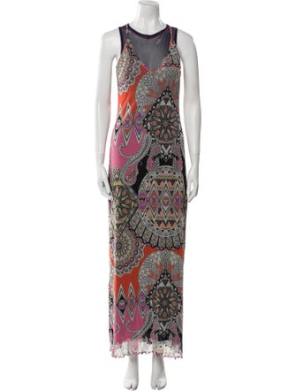 Etro Printed Long Dress