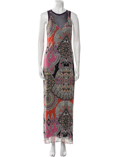 Etro Printed Long Dress