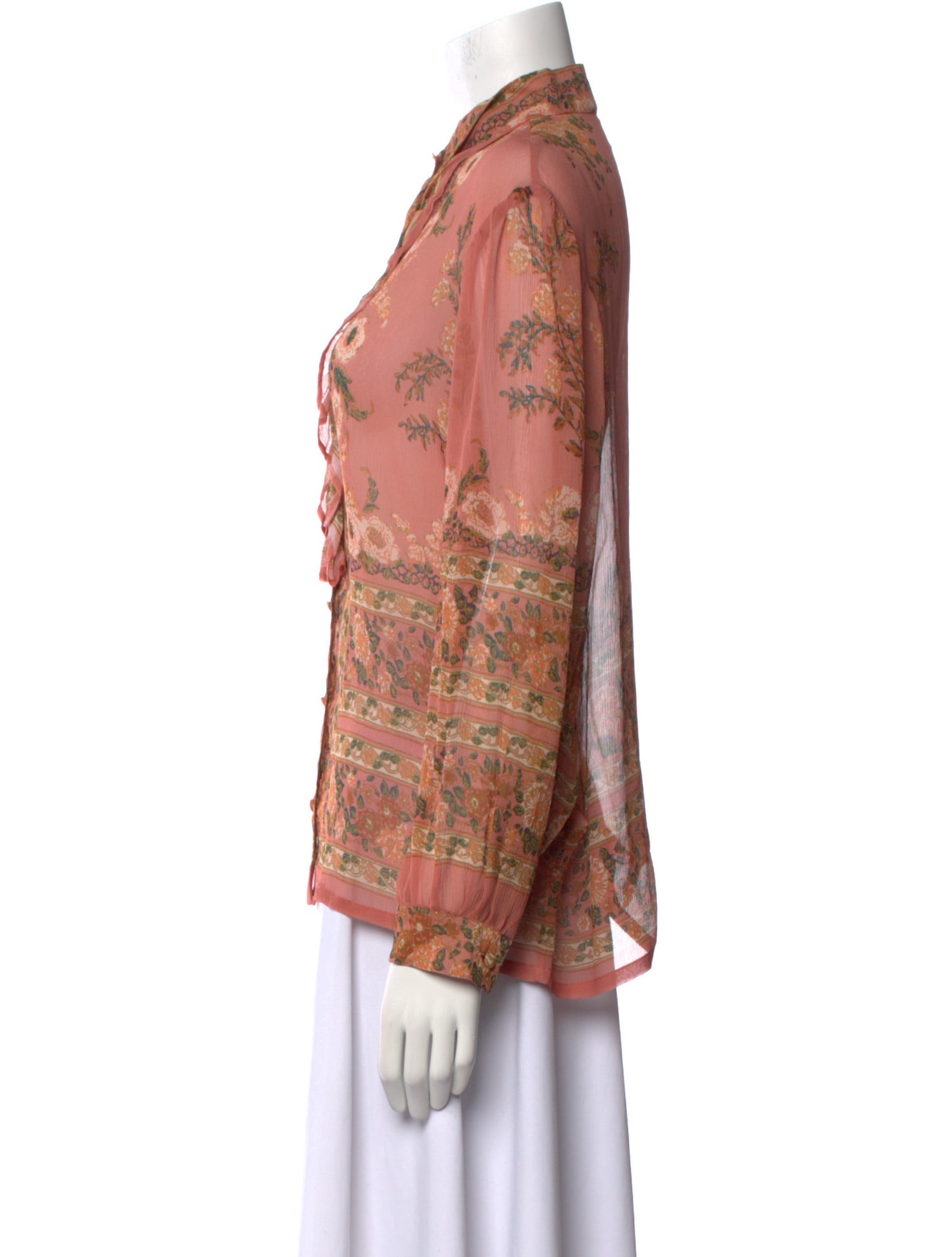 Etro Silk Floral Print Blouse