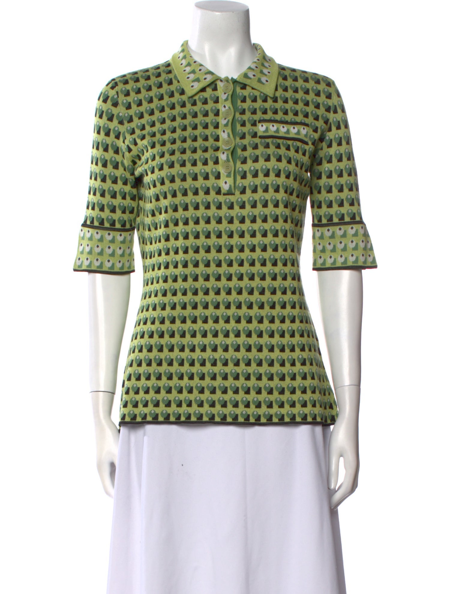 Etro Printed Short Sleeve Polo