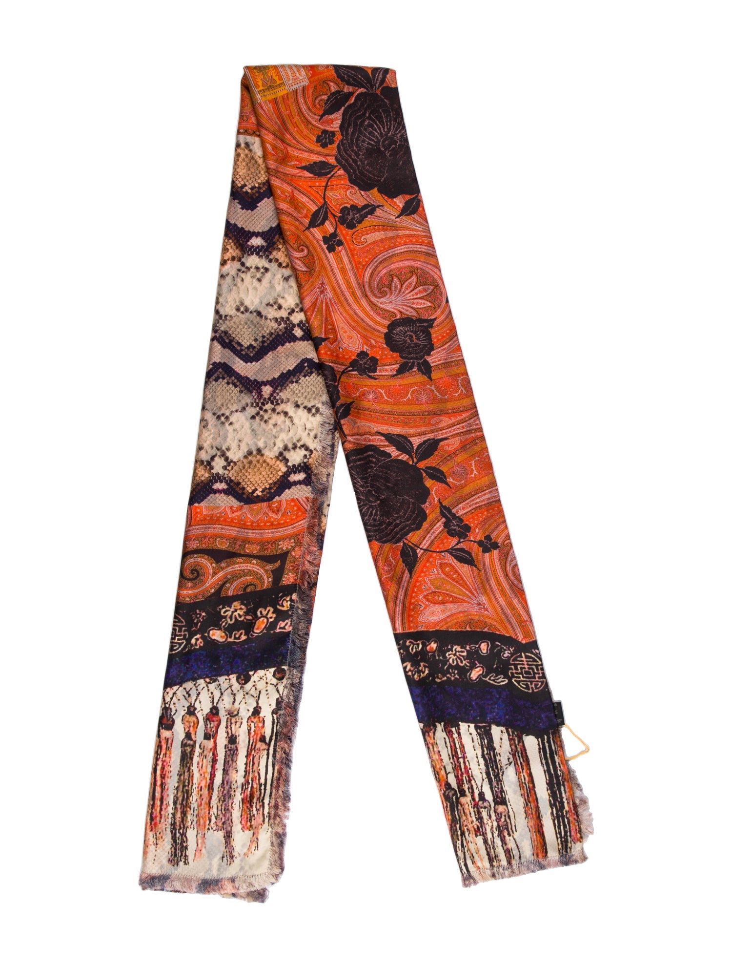 Etro Silk Paisley Print Scarf w/ Tags