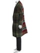 Etro Wool Plaid Print Overcoat
