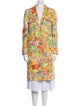 Etro Linen Floral Print Coat