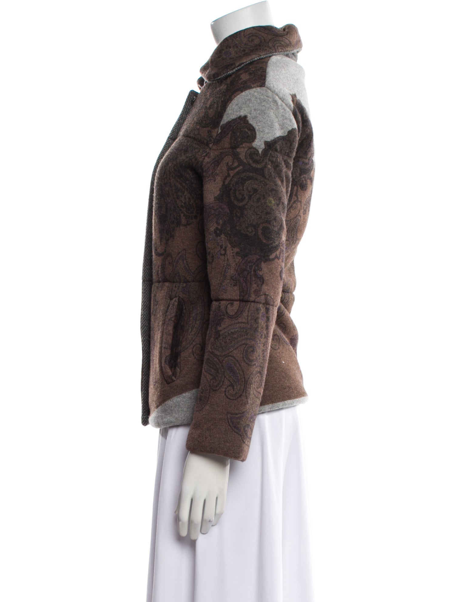 Etro Cashmere Paisley Print Jacket