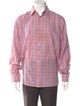 Etro Plaid Print Long Sleeve Shirt