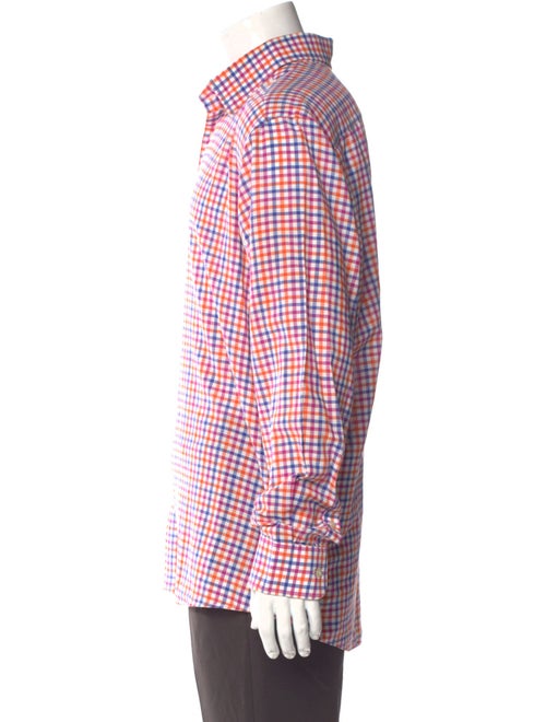 Etro Plaid Print Long Sleeve Shirt