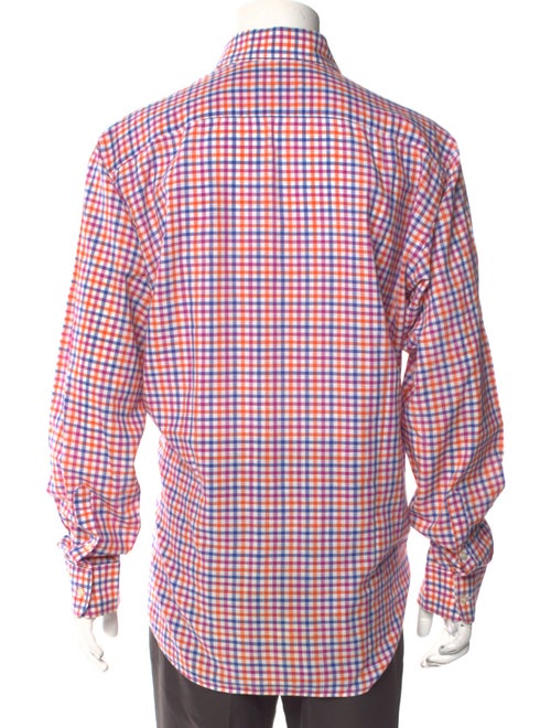 Etro Plaid Print Long Sleeve Shirt
