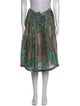 Etro Silk Midi Length Skirt