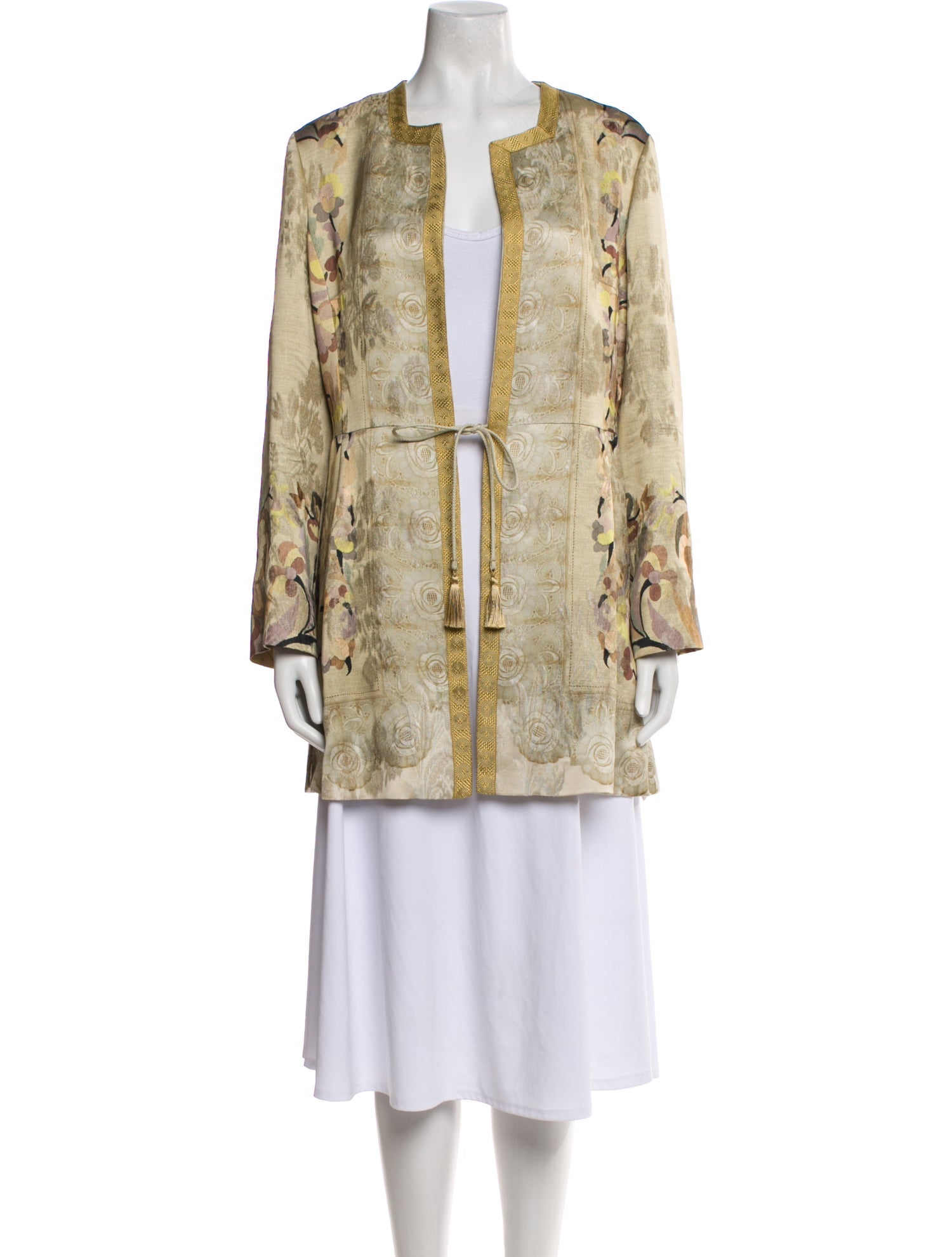 Etro Printed Faux Fur Coat