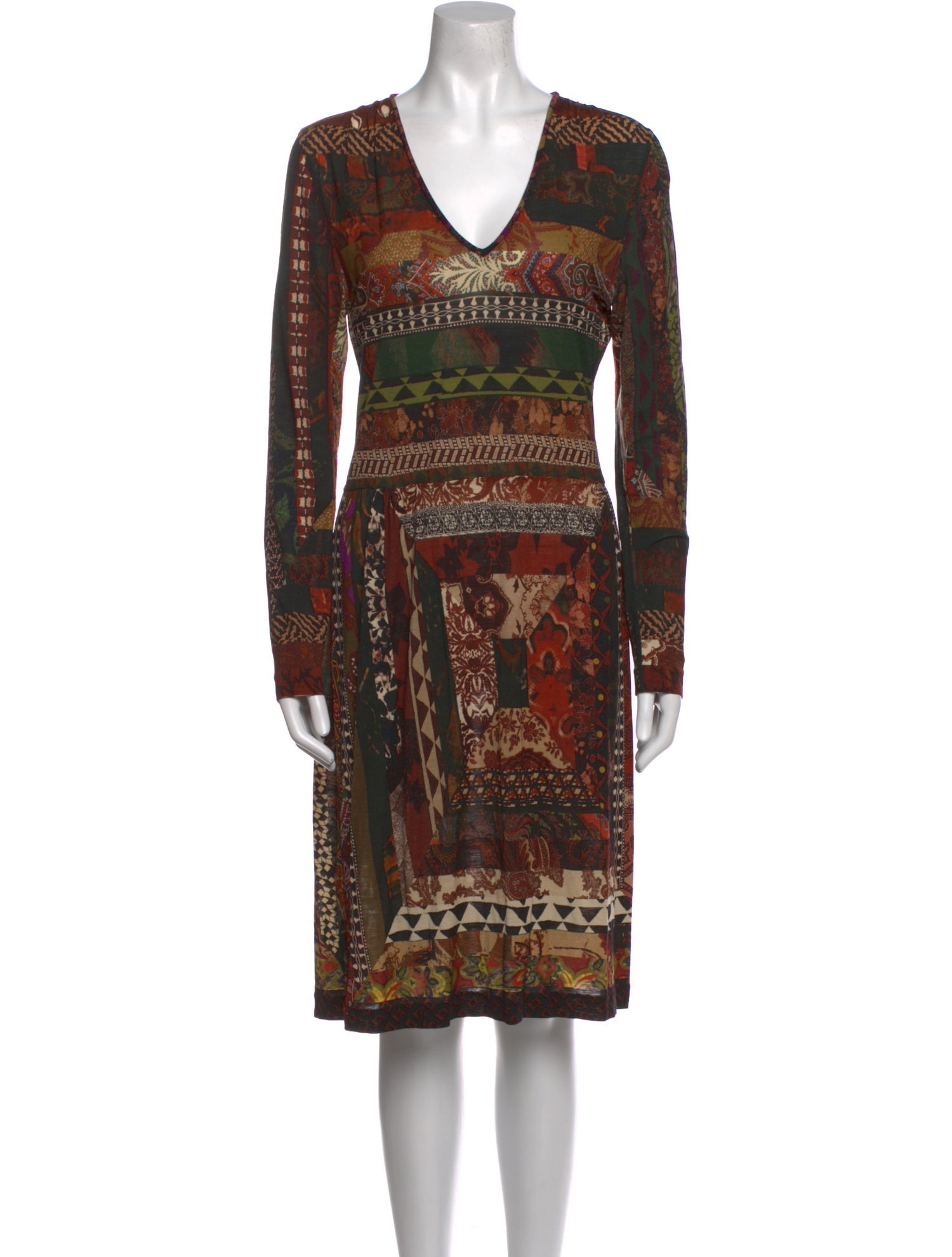 Etro Printed Knee-Length Dress