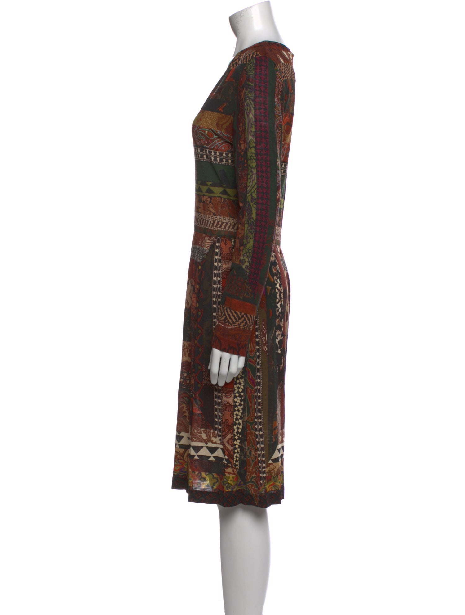 Etro Printed Knee-Length Dress
