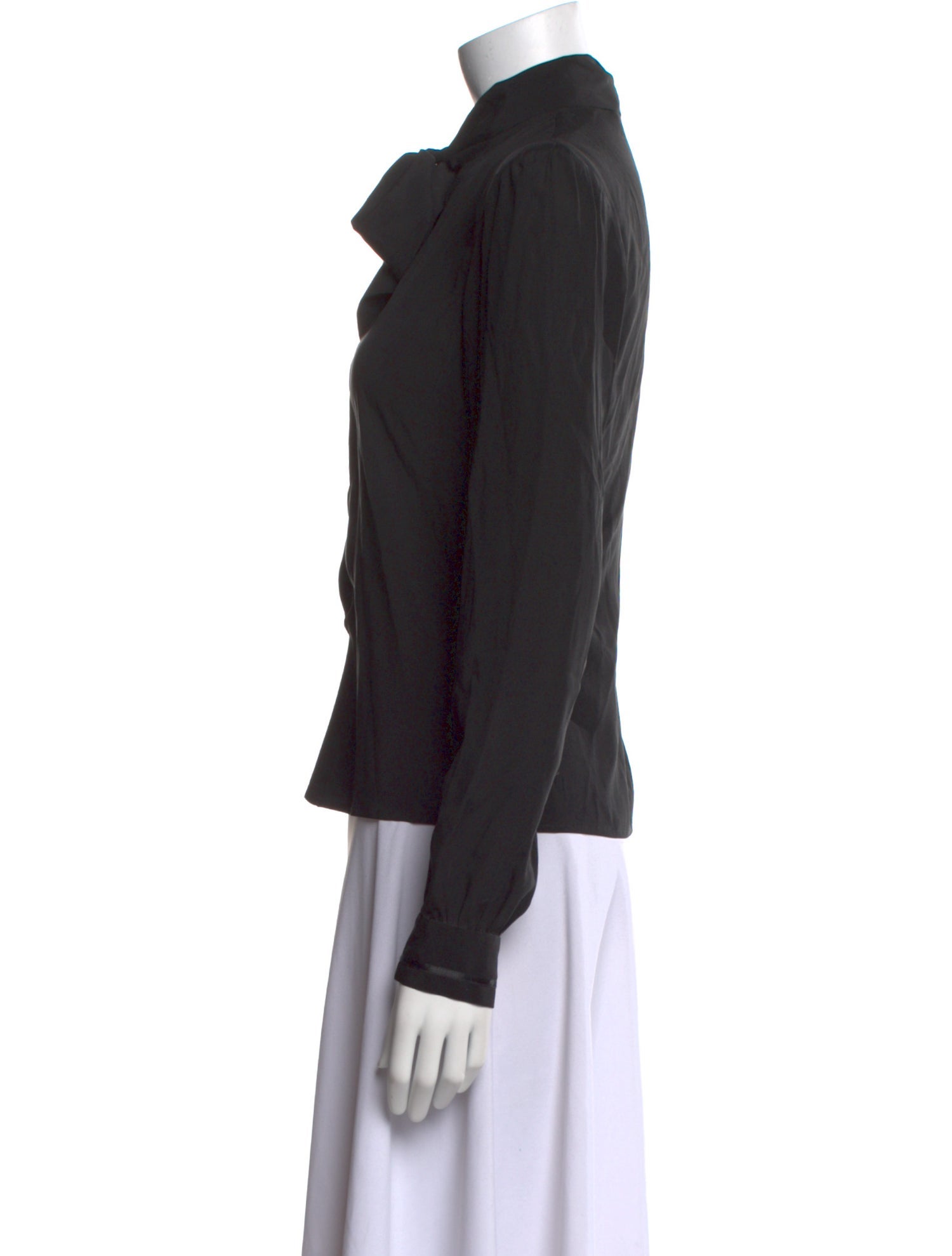 Etro Silk Long Sleeve Button-Up Top