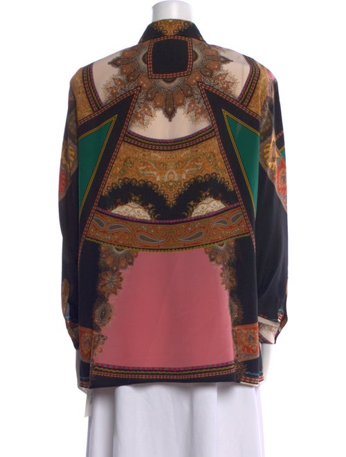 Etro Silk Printed Button-Up Top