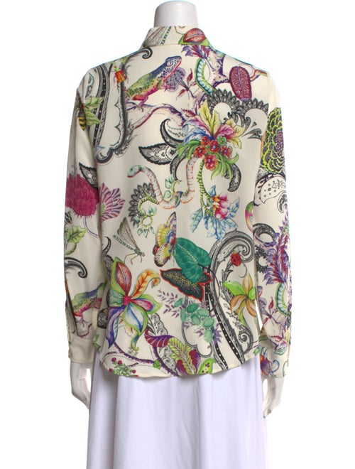 Etro Silk Printed Button-Up Top