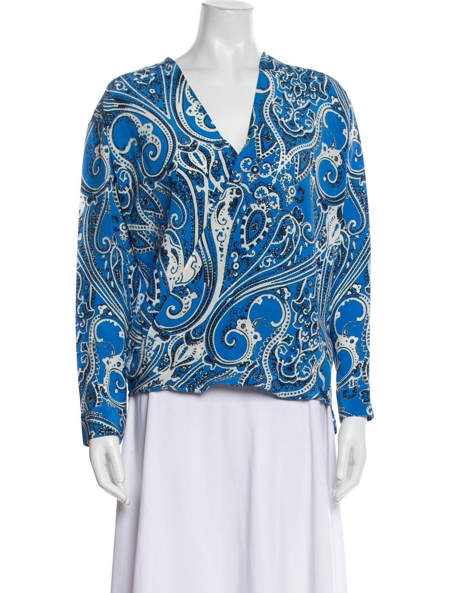 Etro Silk Paisley Print Blouse