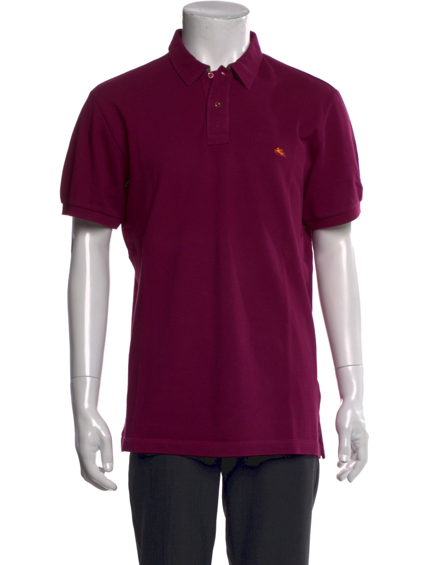 Etro Collar Short Sleeve Polo Shirt