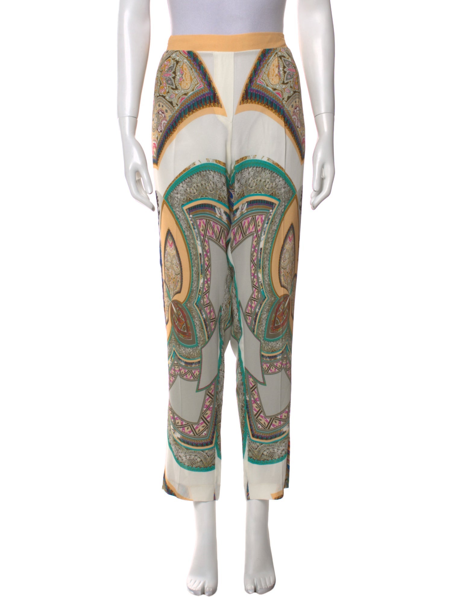 Etro Paisley Print Straight Leg Pants