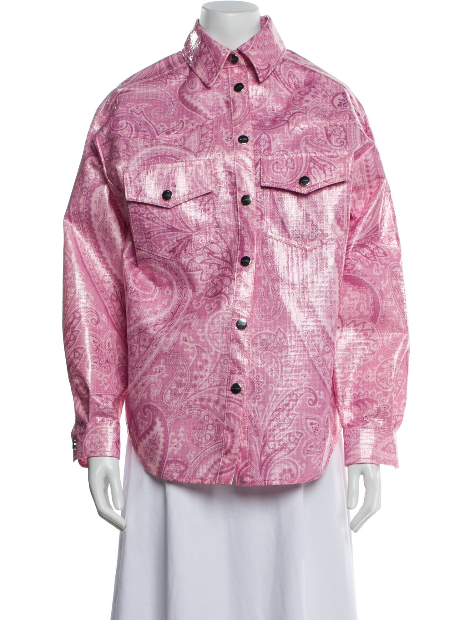 Etro Nylon Paisley Print Jacket