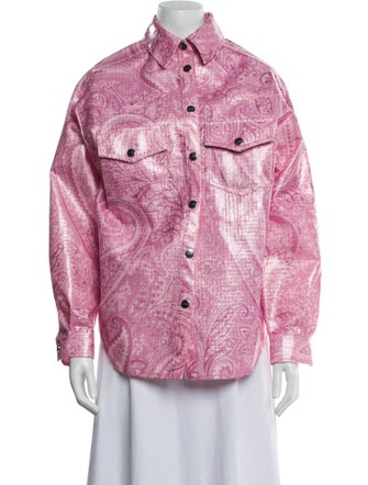Etro Nylon Paisley Print Jacket