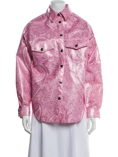 Etro Nylon Paisley Print Jacket