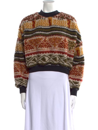 Etro Printed Crew Neck Sweater