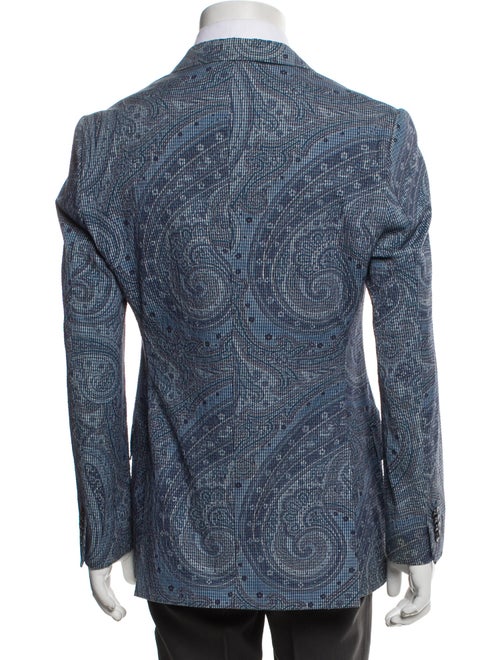 Etro Paisley Print Peacoat
