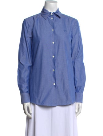 Etro Long Sleeve Button-Up Top