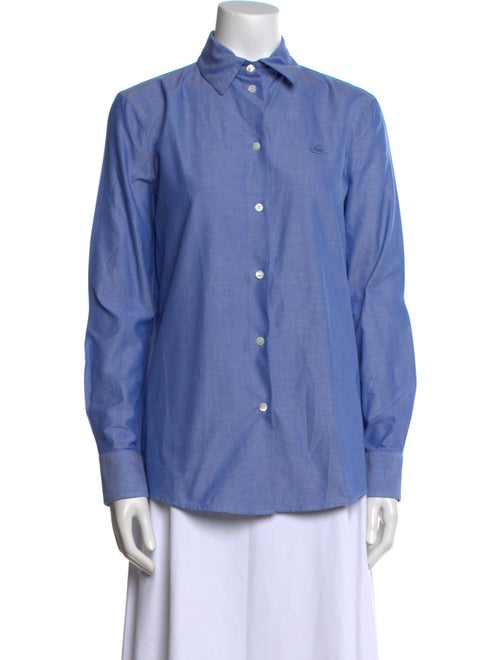 Etro Long Sleeve Button-Up Top