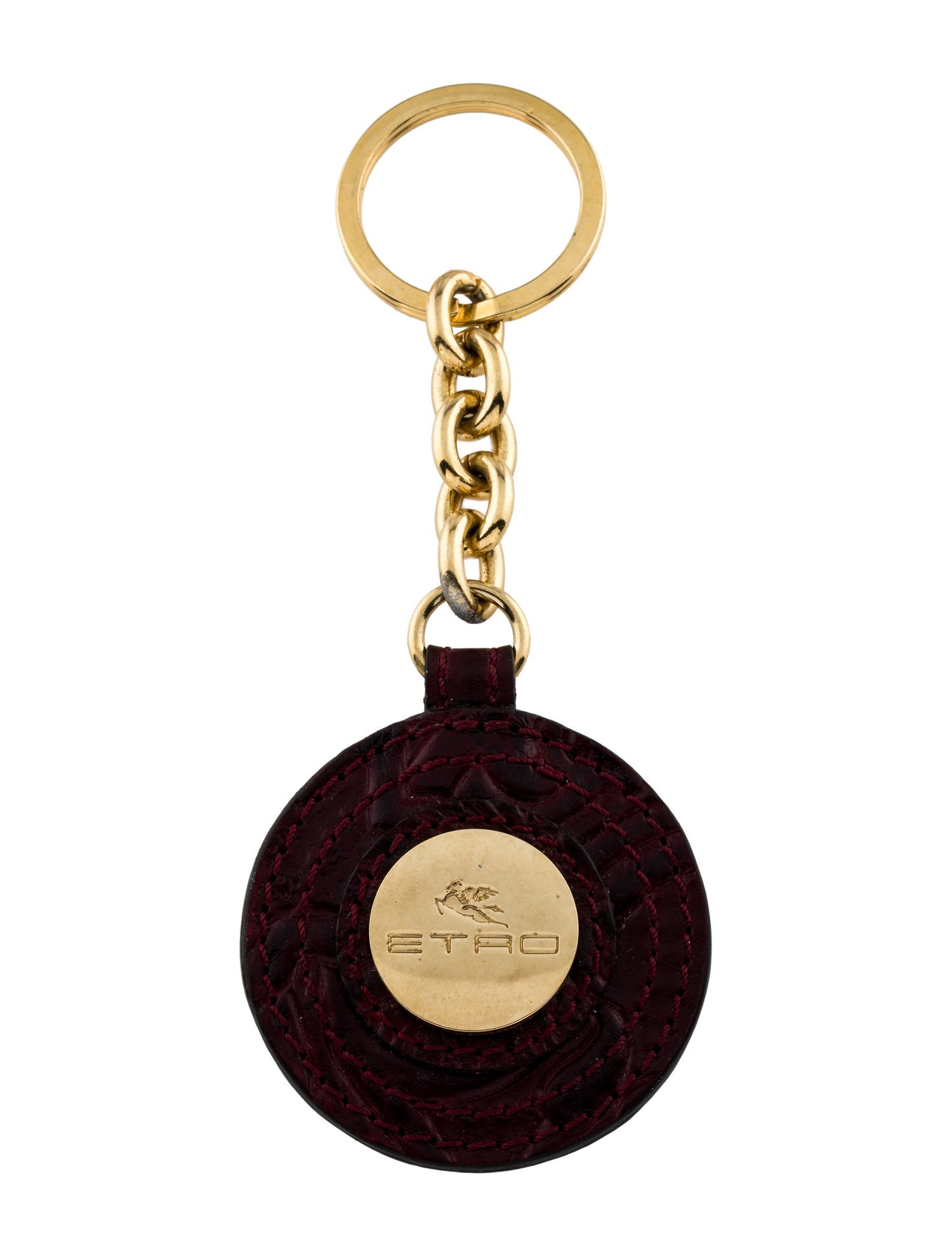 Etro leather keychain