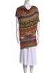 Etro Printed Cowl Neck Tunic