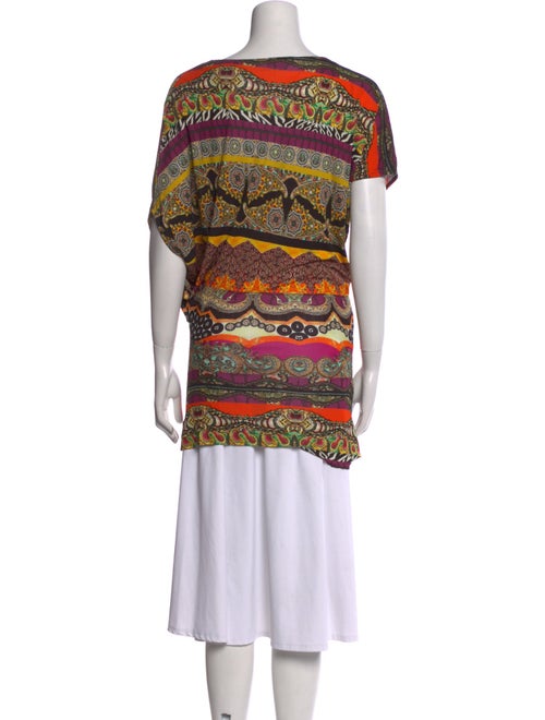 Etro Printed Cowl Neck Tunic