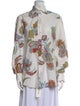 Etro Paisley Print Long Sleeve Button-Up Top